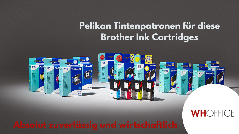 WHOffice - Pelikan bietet kompatible Tintenkartuschen für den Hersteller Brother an