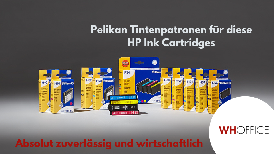 WHOffice - Pelikan bietet kompatible Tintenkartuschen für den Hersteller Hewlett-Packard an