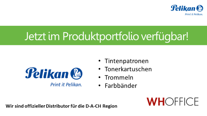 WHOffice: offizieller Distributor Pelikan für die D-A-CH Regionen